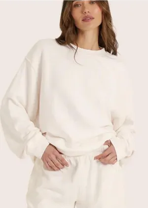 SET Active Cream Crewneck + Sweatpants Set XS thumbnail 1