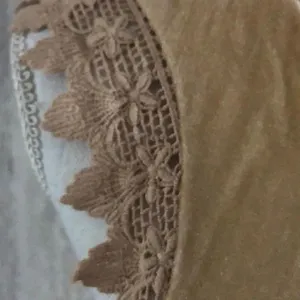 Zara Tan Velvet-like Lace Arm Trim Tank Top thumbnail 3