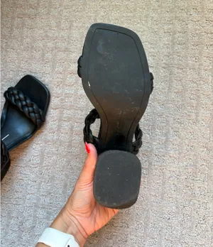 Dolce Vita Braided Black Heel Sandal thumbnail 5