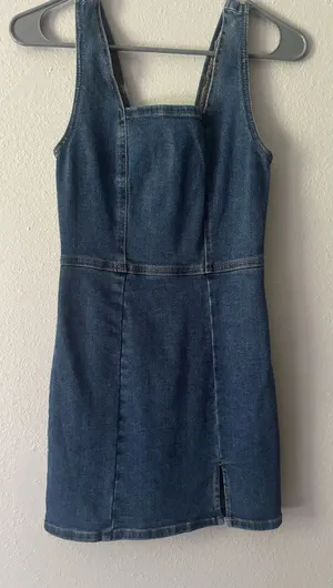 Love, Fire Denim dress thumbnail 1
