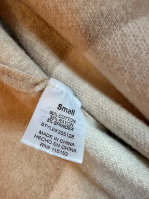 Warm & Cozy Lifestyle Open Front Poncho Cardigan Small Beige Cream Cape thumbnail 4