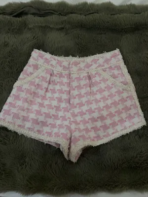 Retrofête pink gingham shorts thumbnail 2