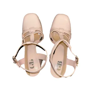 Gianni Bini Patent Platform Mary Janes Nude Pink Size 8 thumbnail 4