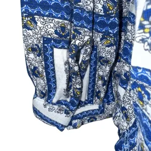 ANTHROPOLOGIE PORRIDGE Belmar Blue and White Popover Blouse EUC‎ Size XS thumbnail 6