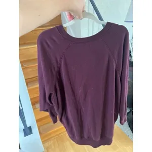 Aerie pullover burgundy womans size large‎ thumbnail 3