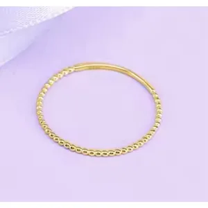 NEW Dainty 14k Gold Plated‎ S925 Bead Ball Ring, Jewelry, Size 7 thumbnail 10
