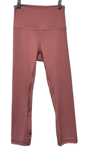 Lululemon Align High Rise Crop Pants 21" Leggings Rose Pink Women Sz‎ 4 Athletic thumbnail 1