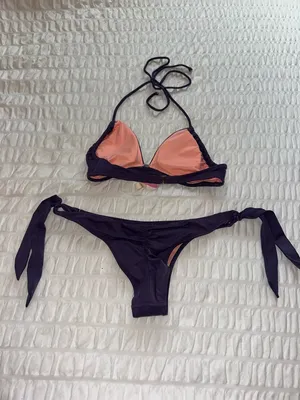 Victoria's Secret Purple Tie-Side Bikini Set thumbnail 2