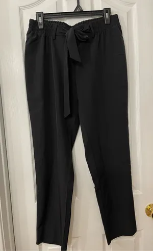 Massini Black Prints Elastic Waist Dress Pants thumbnail 3