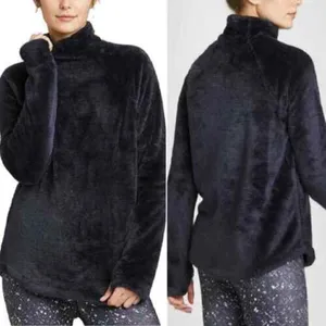 Joy Lab mock neck plus fuzzy sweater size small thumbnail 2