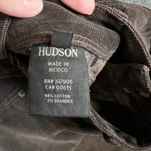 Hudson Collin Flap Skinny Jeans 29 Chocolate Brown Corduroy Low Rise Y2K Fall thumbnail 5