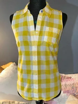 Boden Size 2R Sleeveless Button Down Shirt thumbnail 1