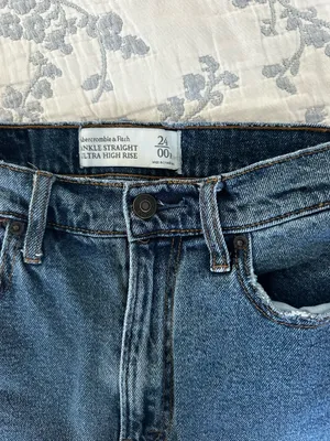 Abercrombie & Fitch Jeans Ankle Straight ultra High-Rise 24 R thumbnail 3