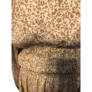Altar'd State Mia Floral Print Dress Size L Cream/Mocha thumbnail 3