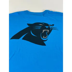47 Brand Womens Carolina Panthers Blue Cotton Tee Shirt Size S thumbnail 6