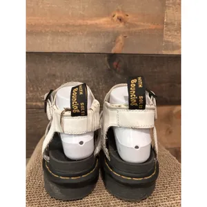 Dr. Martens Doc Blaire Sandals Womens Size 6 White Leather Strappy Gladiator thumbnail 6