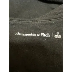 Abercrombie & Fitch Black Sleeveless Square Neck Ruched Crop BlouseTank Top Sz S thumbnail 4