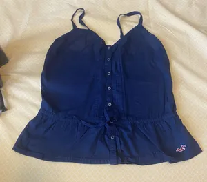 Hollister Blue  Drawstring Cami thumbnail 1