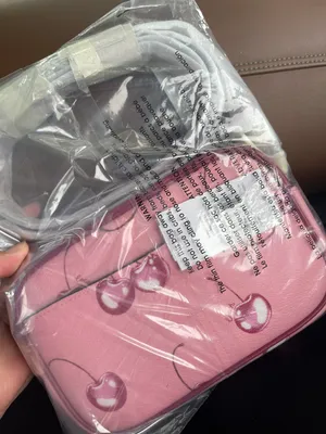 Coach Mini Jamie Camera Bag With Cherry Print Flower Pink CR173 thumbnail 6