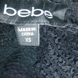 bebe XS Black Halter Evening Dressy Top thumbnail 6