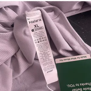 Halara Bodysuit XL‎ Ribbed Square Neck Light Gray Baselayer Minimalist Staple thumbnail 11