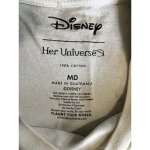 Disney Green/White Tie Dye Short Sleeve Embroidered T-shirt Size‎ M Pocket thumbnail 6