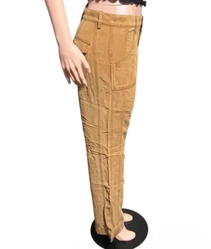Pulp women's mid-rise butter scotch side panel Tencel bootcut pants 8/M thumbnail 2