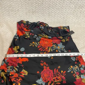Sara Michelle 90s Style Black‎ Floral Spaghetti Strap Midi Slip Dress Small NWT thumbnail 8