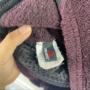 Vintage patagonia deep pile Retro X Plum purple‎ full zip jacket small women's thumbnail 7