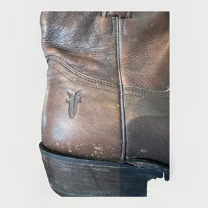 Frye - women's Billy short cowgirl western leather 77816 F973 Brown Color 7.5B thumbnail 9