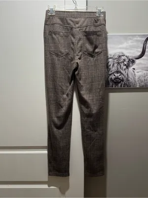 Halara high waisted houndstooth skinny work pants thumbnail 2