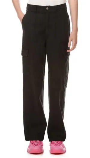 Apricot Lane Double Zero Womens High Rise Wide Leg Cargo Pants Black Medium NWOT thumbnail 1