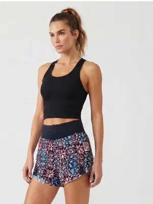 FP Movement by Free People Black Geometric Star Print Carpe Diem Shorts thumbnail 3