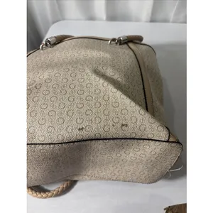 Guess Handbag Purse‎ Satchel Beige Tan 1981 Rope Handle Design Classic thumbnail 13