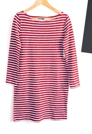 Gap Stripped Boat Neck Dress thumbnail 1