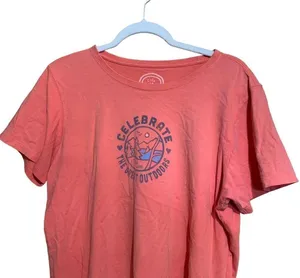 Life Is Good Womens Size Large Celebrate The Great Outdoors Graphic Classic Tee thumbnail 2