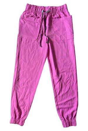 CLIMATERIGHT by Cuddl Duds Pink Scrub Jogger Pants, Small thumbnail 1