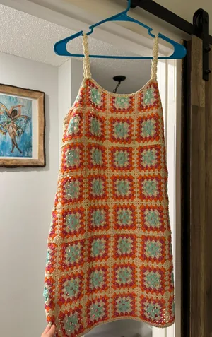 AQUA Crochet Mini Dress thumbnail 2