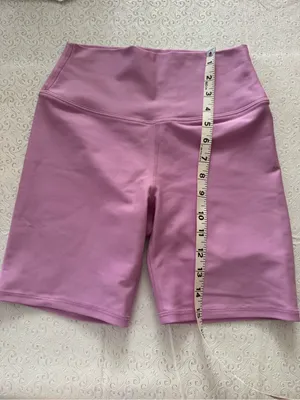 Abercrombie & Fitch YPB Lavender Pink Henley Crop Tank & Biker Shorts Set Small thumbnail 10
