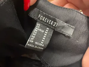 Forever 21 Black Satin Mini Slip Dress thumbnail 9