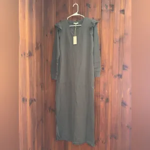 Z Supply Charcoal Ruffle Sleeve Maxi Dress New With Tags Size Medium thumbnail 9