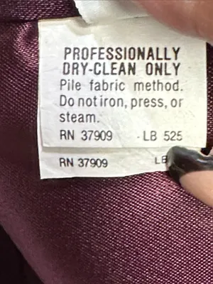 Vintage Monterey Fashions Faux Fur Coat Black Dark Brown Burgundy Lining SZ 12 thumbnail 10