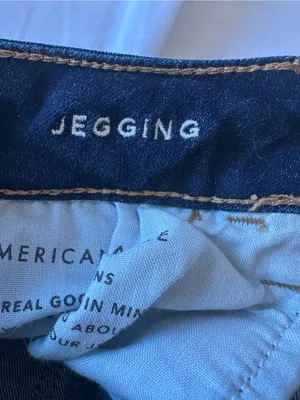American Eagle Outfitters Dark Blue Stretch Skinny Jeggings thumbnail 3