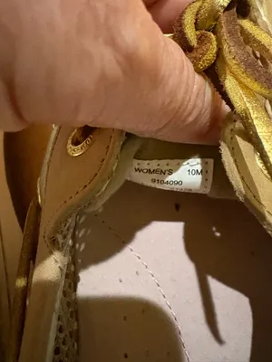 Sperry top sliders women’s boat shoes loafers tan gold sz 10 thumbnail 7