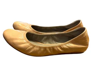 Vera Wang Lavender Patent Leather Ballet Flats Nude Size 8 thumbnail 2