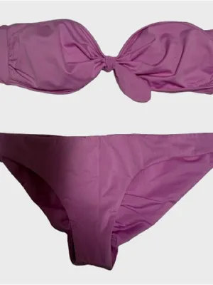 Zinke Lavender-Pink Bandeau Bikini Set thumbnail 3