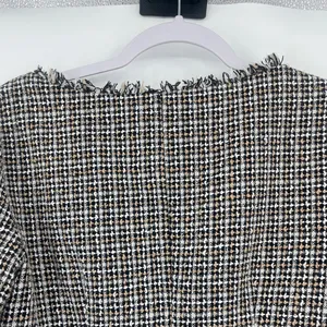 Gabby Skye Tweed Dress Sz 4 Ivy Preppy Academia 60s Mod Style Pearl Fringe Trim thumbnail 8