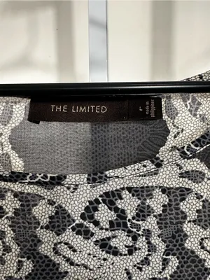 N25. The Limited Black & Cream Floral Lace-Print Top thumbnail 2