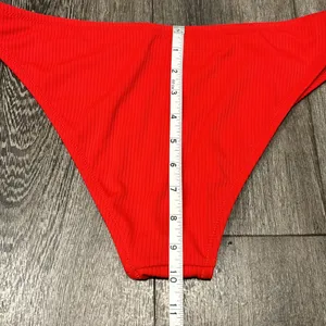 Women’s Shade & Shore Red Bikini Swimsuit Bottom Size Large (NWT) thumbnail 7