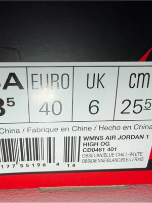 Nike Air Jordan 1 High OG UNC Patent Women’s 8.5 w/ Box thumbnail 5